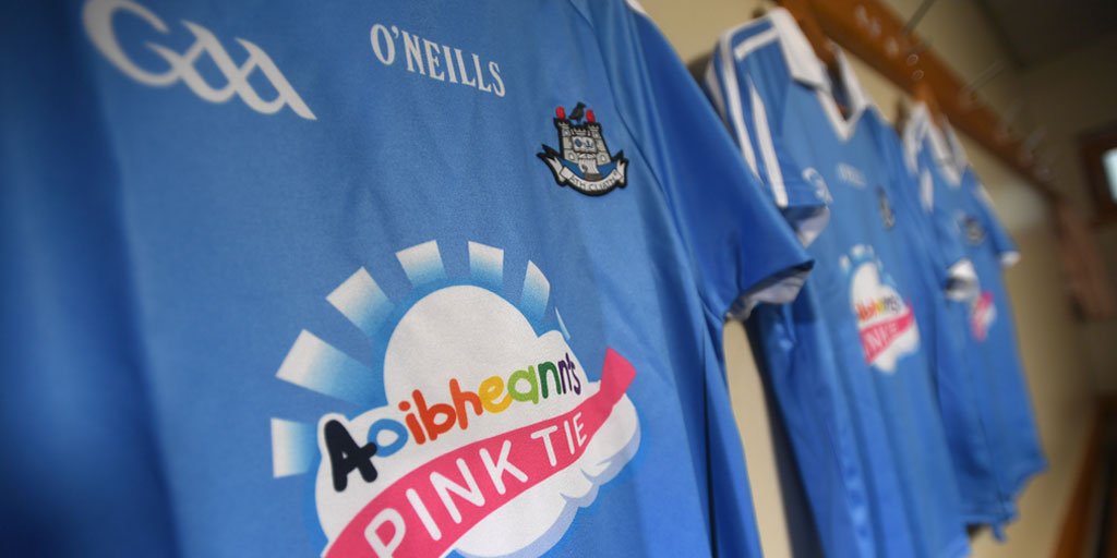 AIGIreland's tweet photo. WIN! AIG, proud sponsor of @DubGAAOfficial, @dublinladiesg &amp; @CamogieDublin recently donated our jersey sponsorship to @AoibheannPinkT. To celebrate we’re giving away some special edition jerseys! Follow &amp; RT to enter. T&amp;Cs: https://t.co/6nZu95PcKd #fightlikeachild https://t.co/PIX6awPsW7