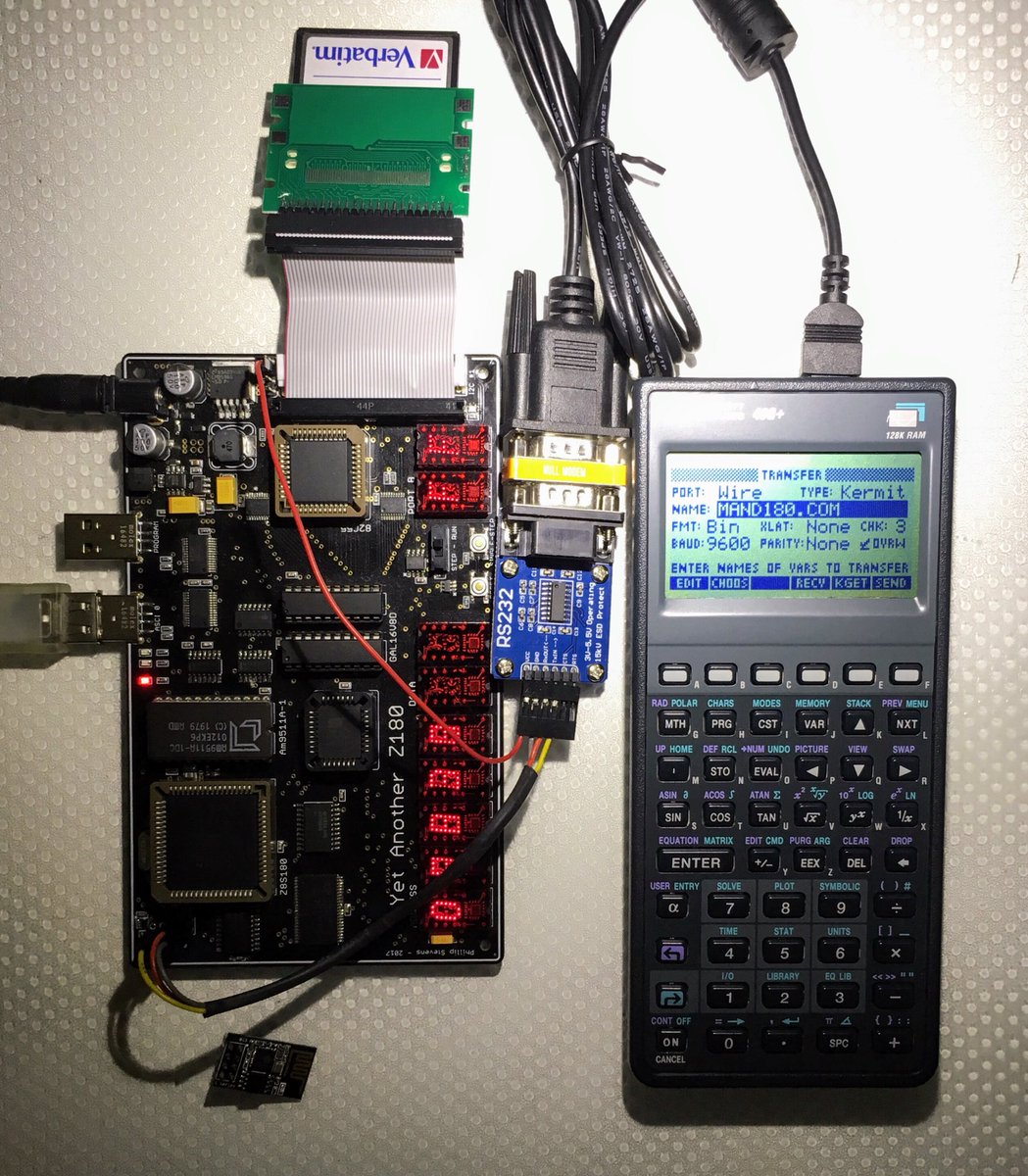 _feilipu's tweet image. Mass storage for calculator generation. #YAZ180 #z80 #hp48 #retrocomputing #cpm