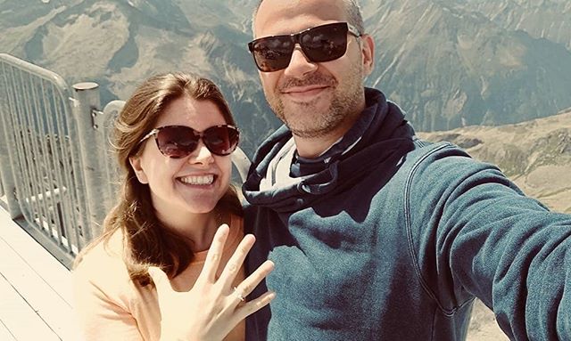 KarelPelck's tweet photo. She said YES!!!💍 #proposal #engaged #engagementring #gettingmarried #ipoppedthequestion #intertux hotelalpenhofhintertux https://t.co/i6H6iZvPbQ https://t.co/Kgap2WlQDQ