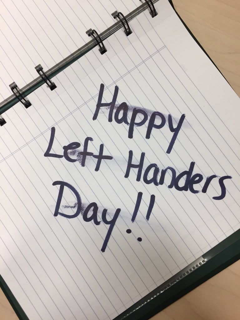 GHFutureStudent's tweet photo. To all of our #GHfuturestudents who understand the struggle, Happy #LeftHandersDay! https://t.co/QmnIJHqxB3
