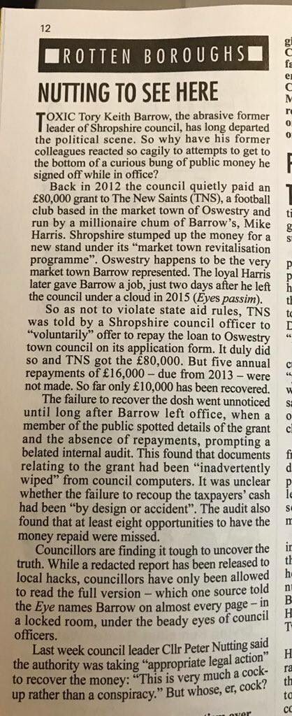 Smackanazi's tweet photo. And now this
#oswestry #shrewsbury #keithbarrow @DKShrewsbury @PrivateEyeNews https://t.co/Q8SERz2tPN