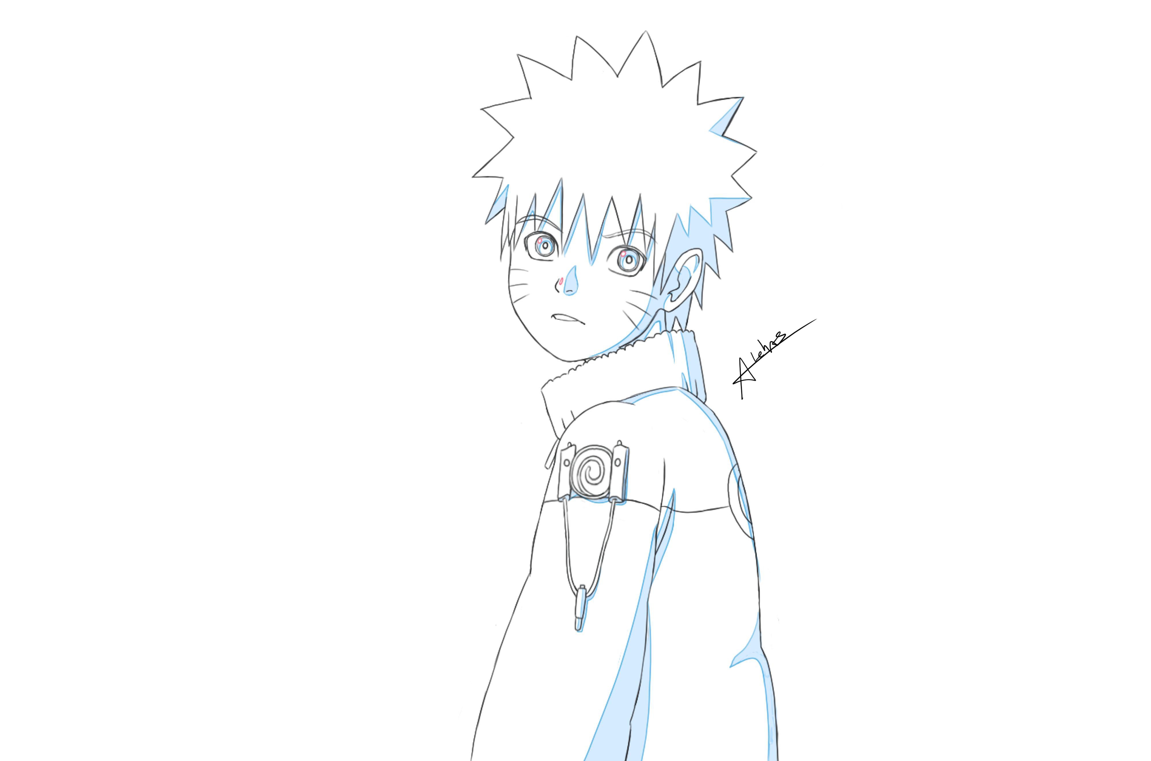 Sanda サンダ かなり前だけど ナルトの落書き Old Naruto Sketch Naruto ナルト 作画 アニメーター T Co Cbna9shpup Twitter