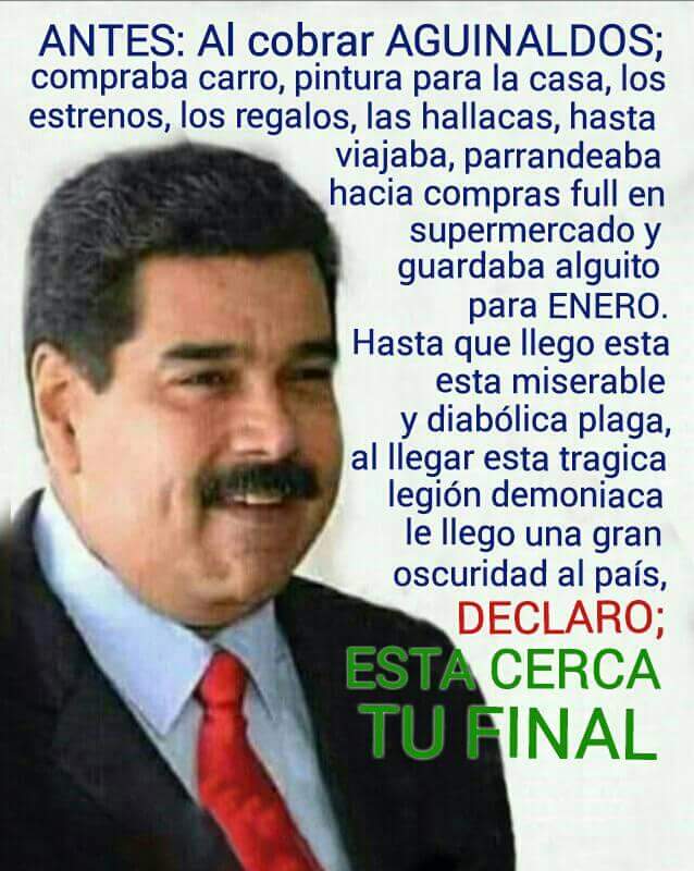 F22Raptor_41's tweet photo. YO LO DECLARO @NicolasMaduro 
ESTA CERCA TU FINAL. https://t.co/1pPU6YSFlP