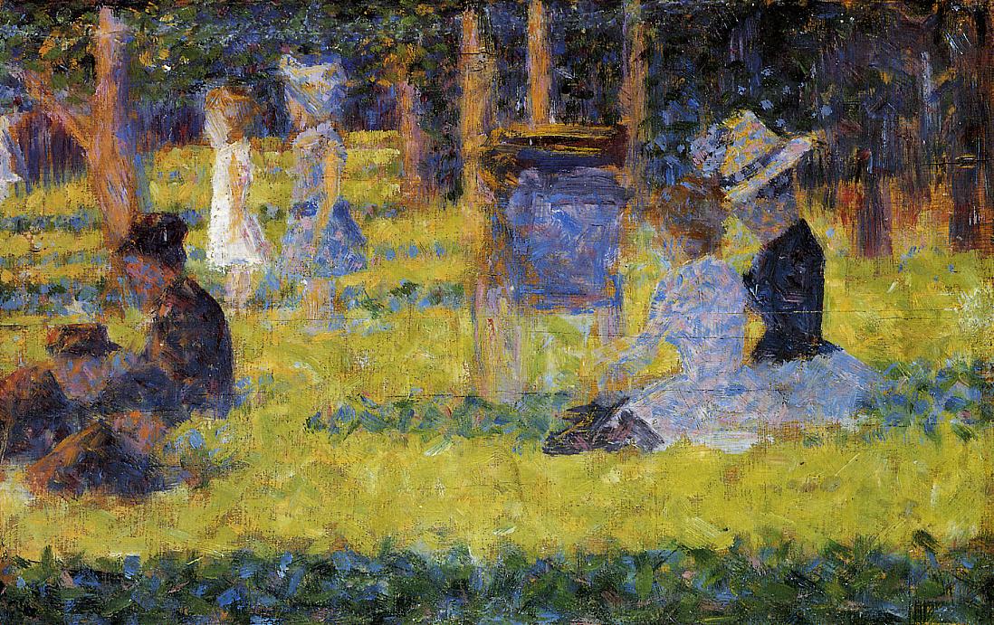artistseurat's tweet photo. Study for 'A Sunday Afternoon on the Island of La Grande Jatte' #pointillism #georgesseurat https://t.co/jEa3im3x7H