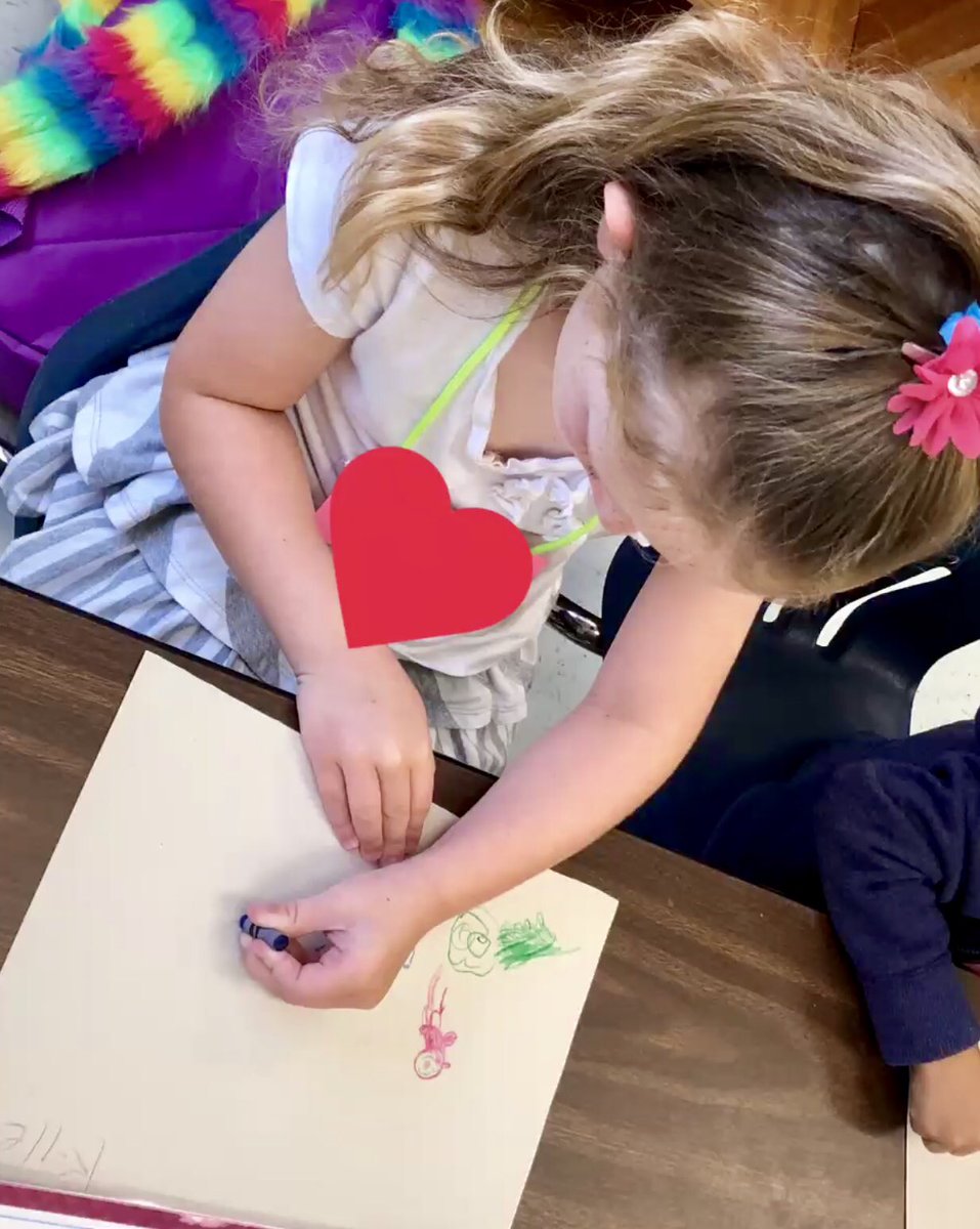 jlodonog's tweet photo. Want to see what you โreallyโ look like? Ask for a portrait by a VPK Ss. Their minds are creative and their little hands are ready to work! Adding broken crayons to your writing station is a great way to promote the tripod grip! #firstdayhooray #vcsvpk @sugarmillpride https://t.co/yOPTozMUSn