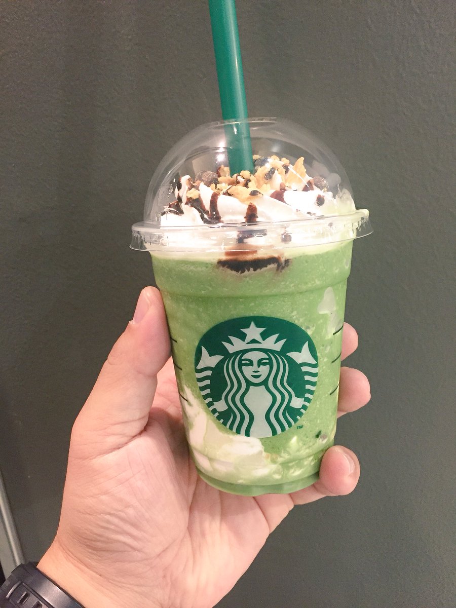 抹茶スモアフラペチーノ😁
#スターバックス