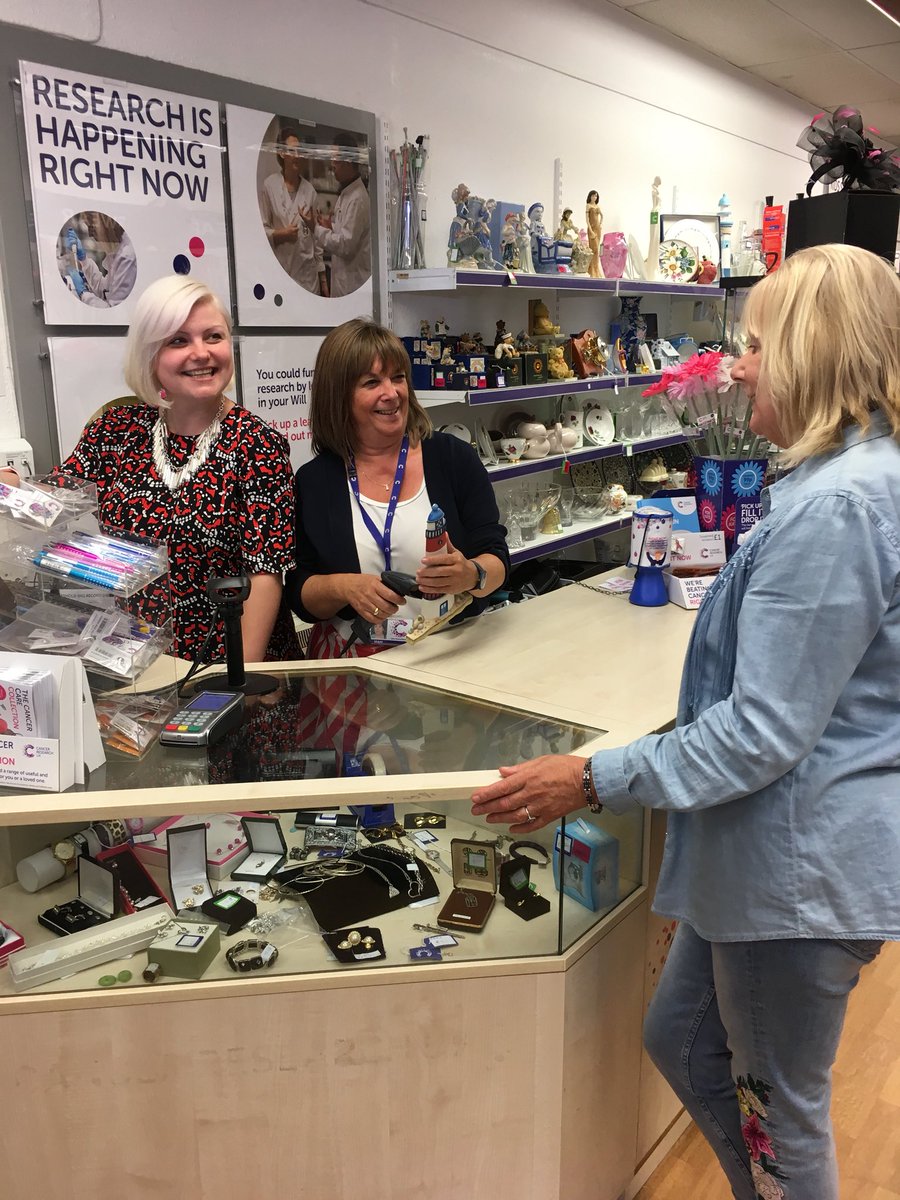 Practising the till in Stirling ready for the big competition!Which out of our amazing 123 shops in Region 1 will we be sent to? #competitiontime #volunteerrecruitment #CancerResearchUK