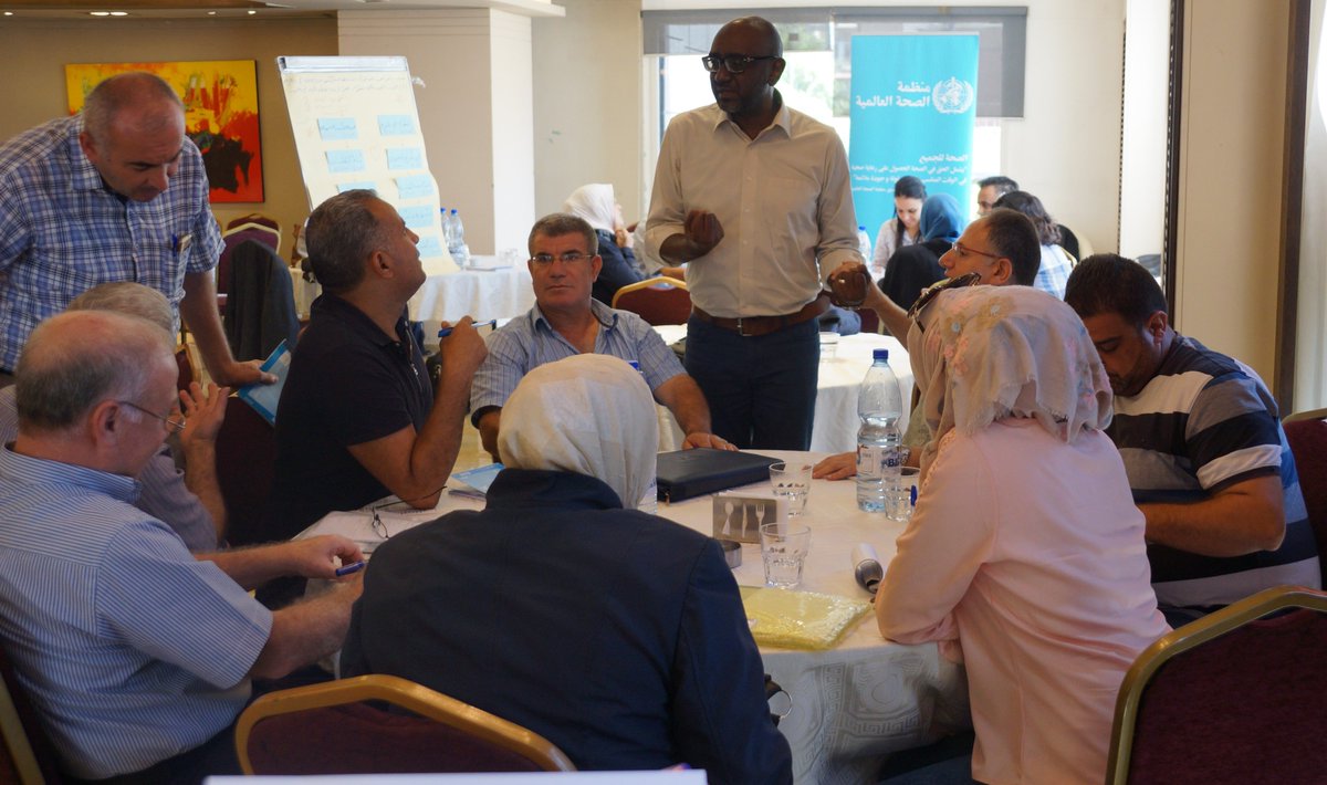 WHOSyria's tweet photo. To help efforts to detect & respond to #communicable disease #outbreaks in #Syria and avert their further spread, @WHO is supporting 3-day #workshop to integrate its early warning and response system #EWARS into the country’s routine disease #surveillance system. #WHO_Syria #WHO https://t.co/1P557JYasj