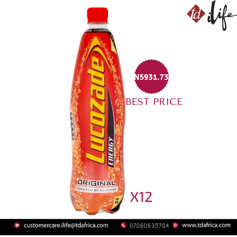 TD_ilife's tweet photo. Refuel with the lucozade sparkle to complete the day's work. For bulk order contact: customercare.ilife@tdafrica.com or call 07080635704.
#FreestyleFootball
#LittleMissNIG
#ANotchHigher #CalmReturns
#MondayMotivation #PVCIsaGoal https://t.co/UJZvVqEexF
