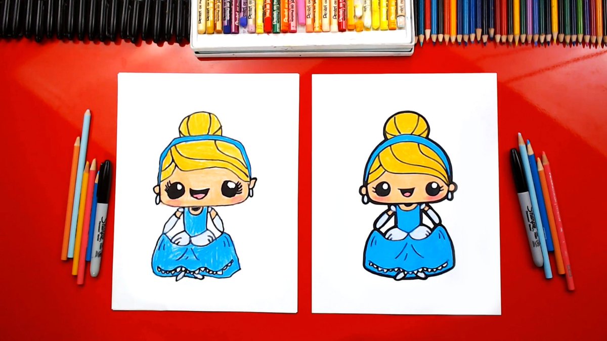 How to Draw a Princess - Easy Drawing Tutorial For Kids