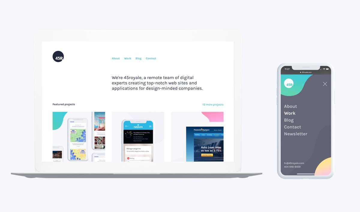 45royale's tweet photo. We've been working hard behind the scenes and we're finally ready to reveal the 10th version of @45royale! We have an updated palette, new branded elements, and TONS of new work. We'd love for you to check it out!

https://t.co/FmD3Bt57fM

#redesign #branding #webdesign https://t.co/yuQZDqeRBE