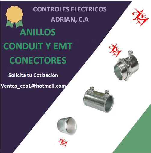 ContElctAdrian's tweet photo. 🔎ANILLOS CONDUIT Y EMT CONECTORES 
📲 Inf de precio 0212 -3448174 
📝 Correo: ventasceaca@gmail.com 
⚠️ Envíos ✈️ nacionales 🌎#VENEZUELA #Construccion #Controles #Electricidad #Ferreteria #Caracas #AnillosConduityEmt #Conectores #EnCeacateasesoramos #Elmejorclientesdeceaca https://t.co/qW0LlpcNZM