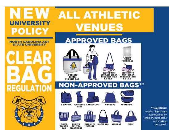 Clear Bag Regulation - North Carolina A&T