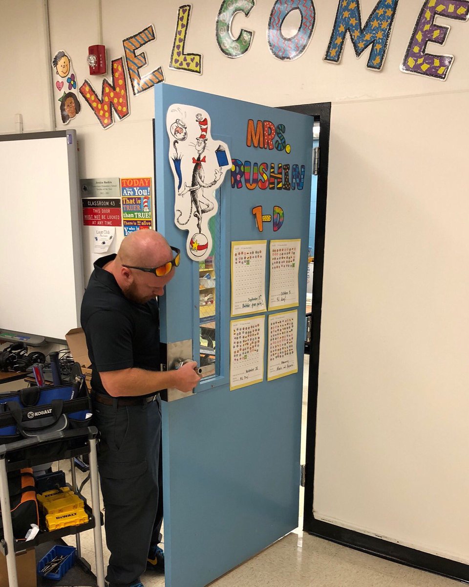 locdocinc's tweet photo. Back to school, Back to school....who’s ready to send the kids back to school? 😂 
We are helping a school system in South Carolina prepare to welcome back Students with fresh heavy duty locks by  @assaabloydss - We had the privilege of visiting #CorbinRusswin factories and https://t.co/hEWM0IfQKt