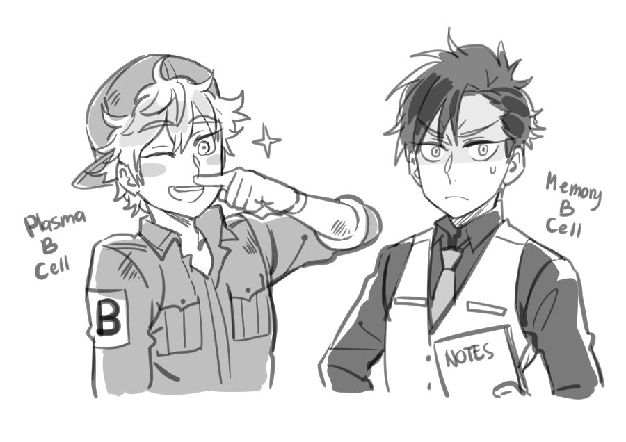 Cioccolatodorima on X: I tried to make some Hataraku Saibou fan character designs! Some Neuroglia and Neurons 😄 good evening! / X