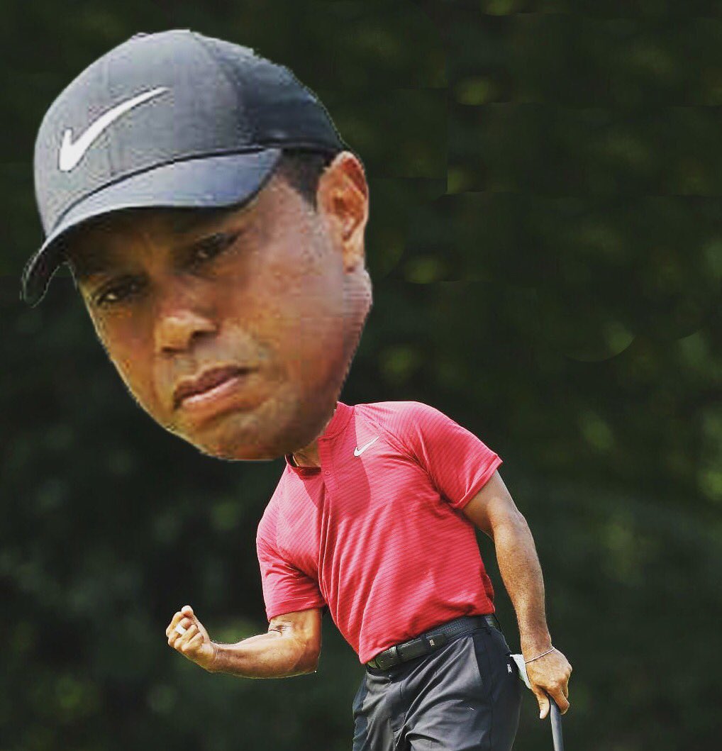 instabighead's tweet photo. BigHead Tiger effect - boost the PGA Championship viewership by 69% over last year! Is there any other athlete that effects their sport like Tiger Woods?
.
***Email us if you want a BigHead made for you***
.
#tigerwoods #tiger #nike #pgatour #pga #golf #nikegolf #pgachampionship https://t.co/9j0WrcXbeC