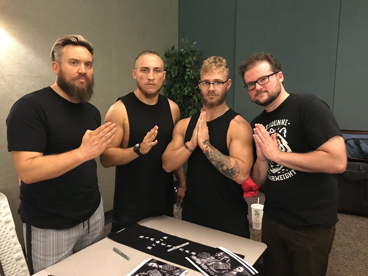 BrandonJaksim's tweet photo. n a m a s t e b o i s @trentseven @PeteDunneYxB @Tyler_Bate #PROGRESSDetroit https://t.co/6iPH4Dq20u