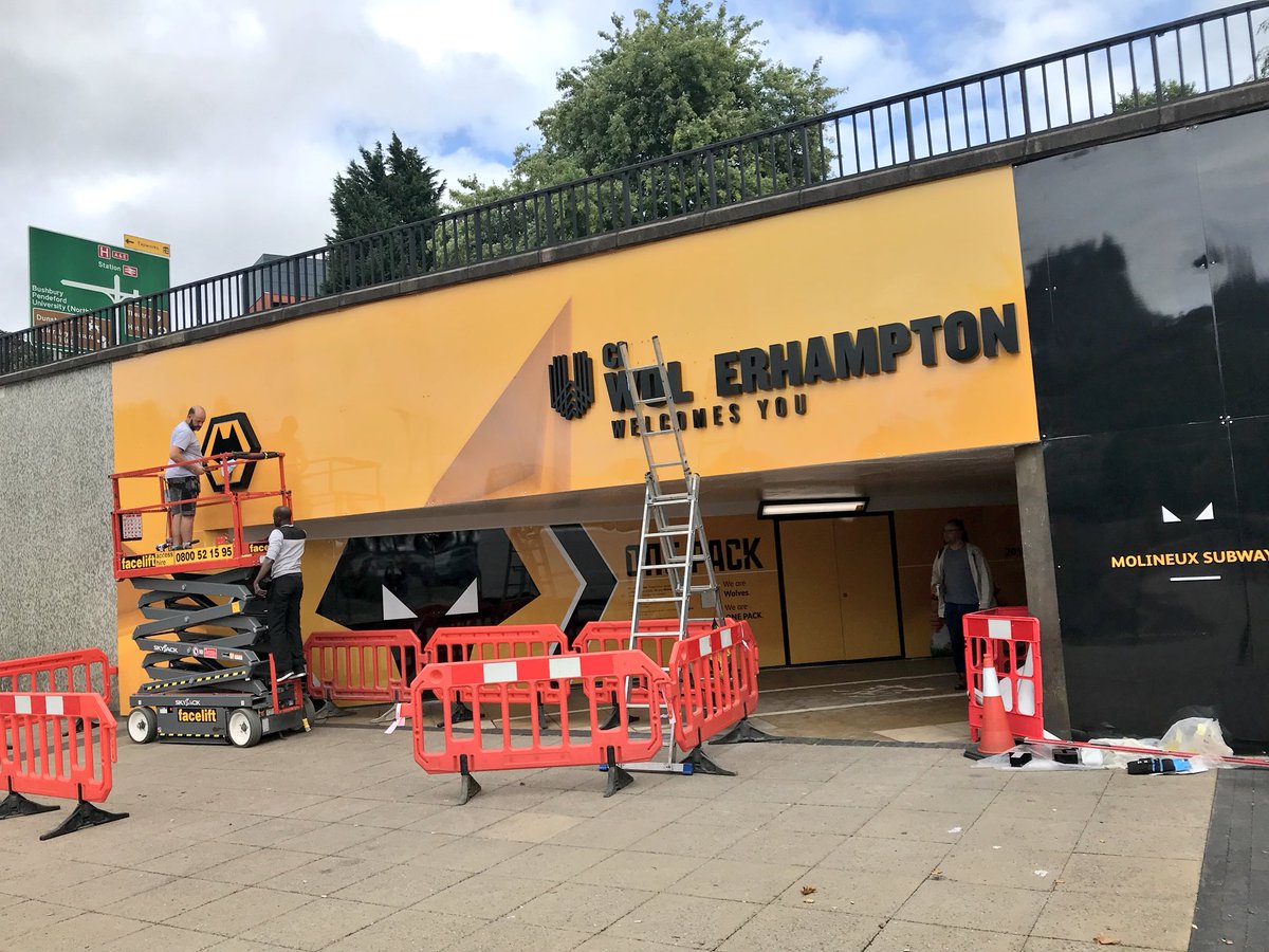 Subway coming along nicely #wwfc #proud2bewolves