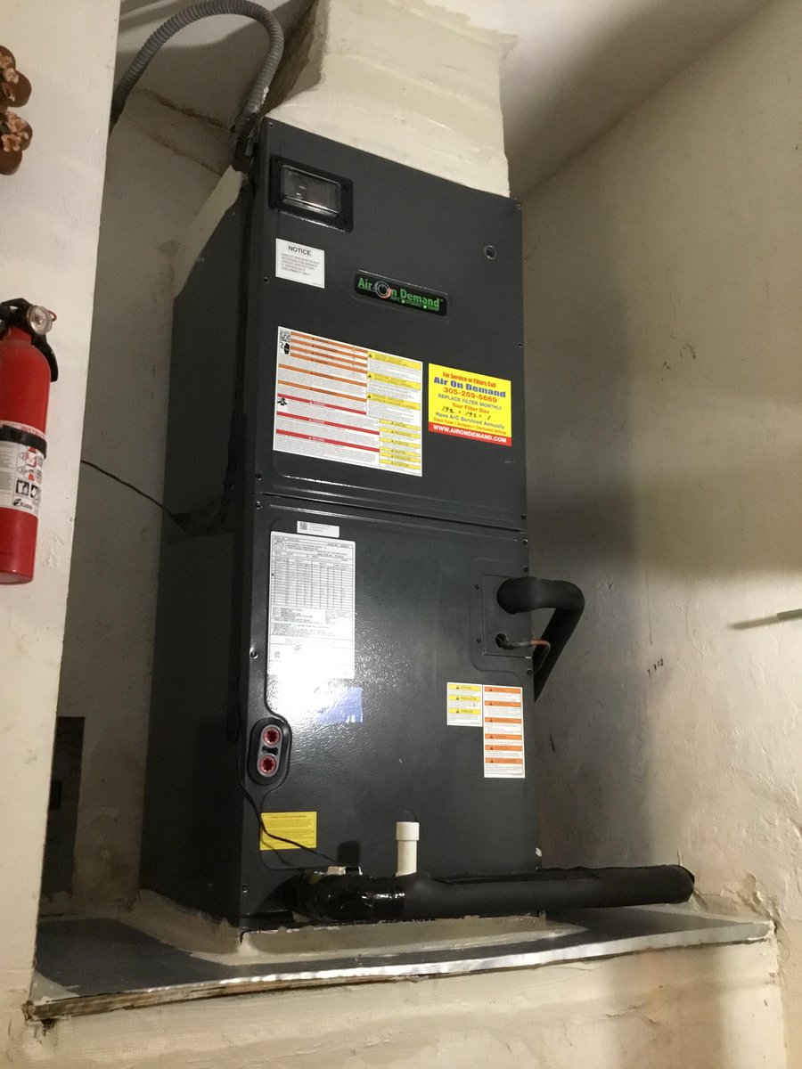 captaim1961's tweet photo. RT @AirOnDemand: Getting their AC installed before school starts! No better way to start the school year than with fresh, crisp, cool air! (We rhymed!)
#NEWAC #ACInstall #MiamiAC #Acrepair #HVAClife https://t.co/Dn9veKlUEb