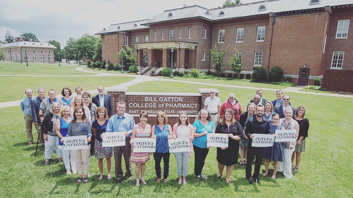 We are excited to launch our #Give2GattonRx engagement initiative with a goal to have 100 alumni Visit, Volunteer, and/or Give. The first 50 alums who pledge and share on social will get a free t-shirt. Visit etsu.edu/give2gattonrx to learn more.