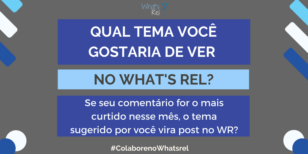 whatsrel's tweet photo. O WR? é um site produzido por internacionalistas para internacionalistas. Comente qual tema você gostaria de ver publicado em nosso site. Participe. Deixe seu comentário no nosso Instagram.
Acesse agora:https://t.co/ikwkeXjHx4 https://t.co/0BgjW2z0SS