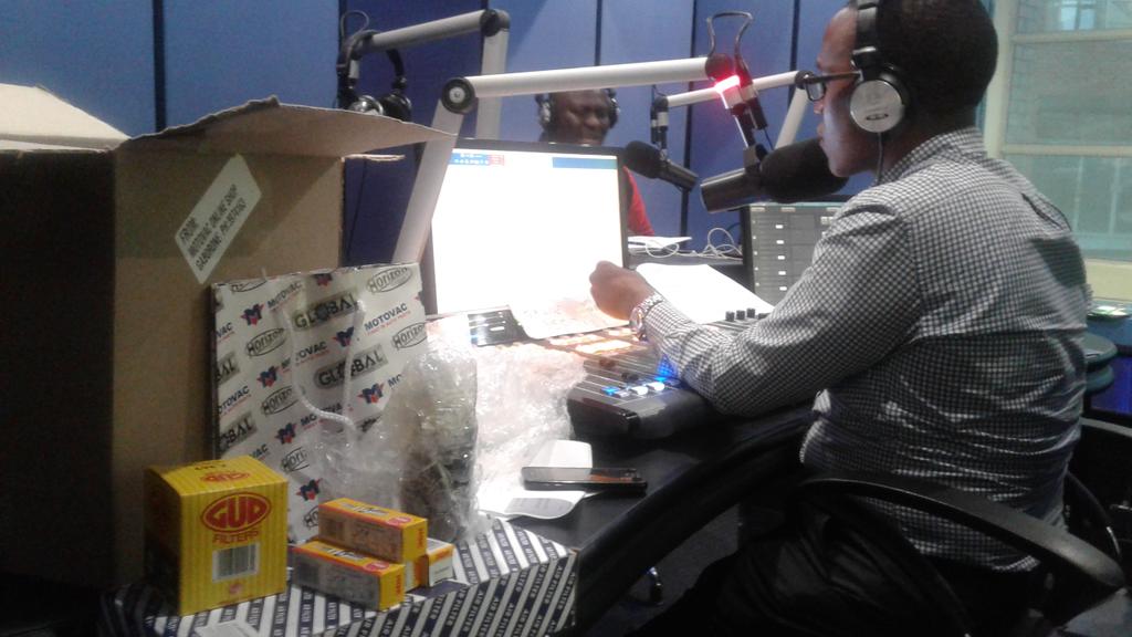 motovac's tweet photo. Thank you @tumimothei for having us in the @DumaFMRadio studio. Glad you liked the products we delivered to you. Keep buying online https://t.co/EL5y26iqWt ! #FirstInAutoParts #SkipTheLineBuyOnline https://t.co/dWs9Mzcck3