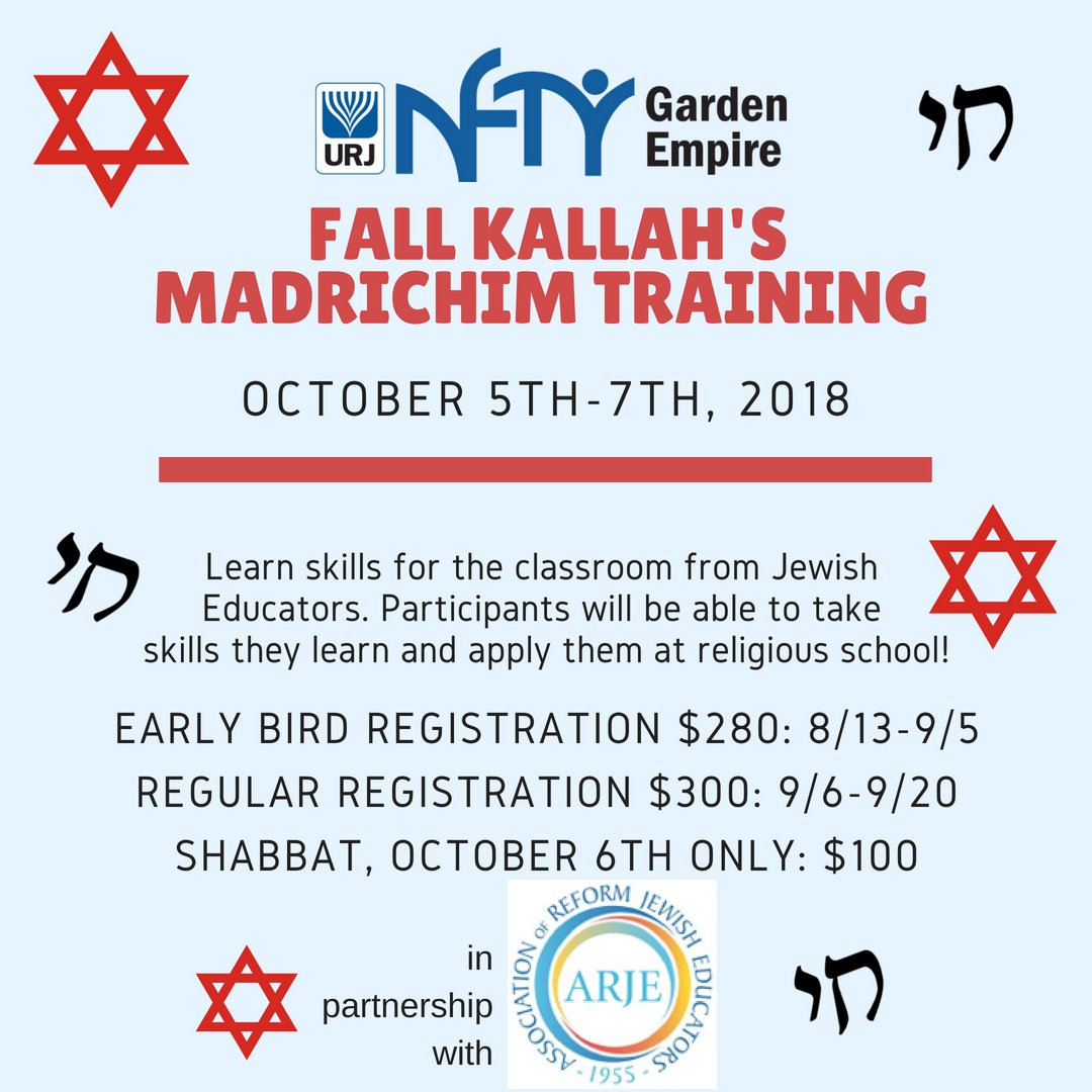 NFTYGER's tweet photo. Fall Kallah registration is NOW OPEN! Let us know you've registered by using the hashtag #nftygerfall or tagging @NFTYGER on any social media platform to be entered to win FREE SWAG at the event! https://t.co/GippimgKSc