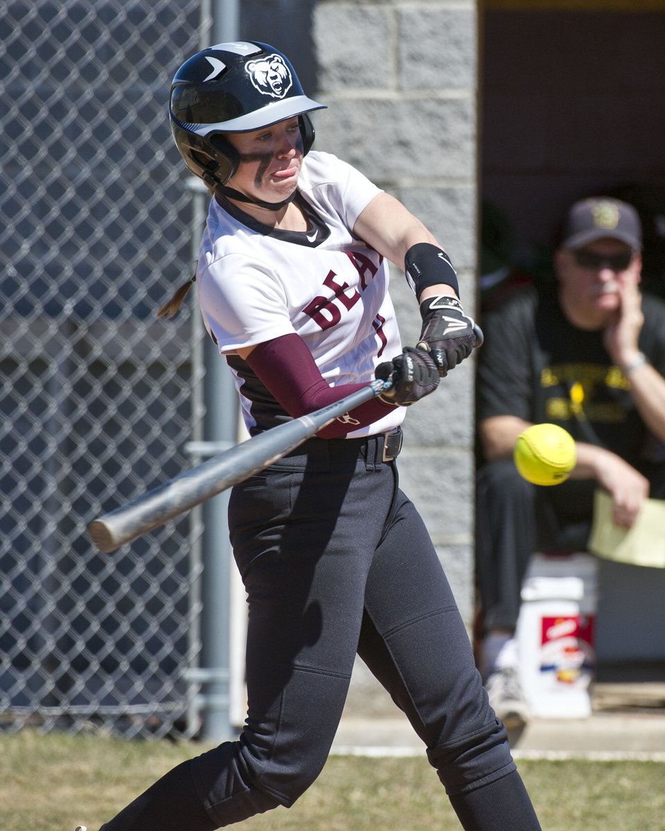 PotsdamBears's tweet photo. Lucy Condon steps into a pitch against Brockport on April 23. #PotsdamBears #NorthCountry #BearsDaysofSummer https://t.co/rWq3Vq3qxk