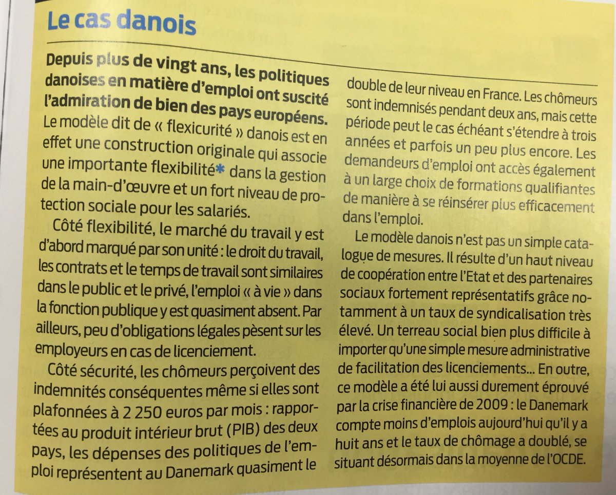 Politique de l'emploi : forces et faiblesses du modèle danois dit de #Flexicurité ou #FlexiSecurite