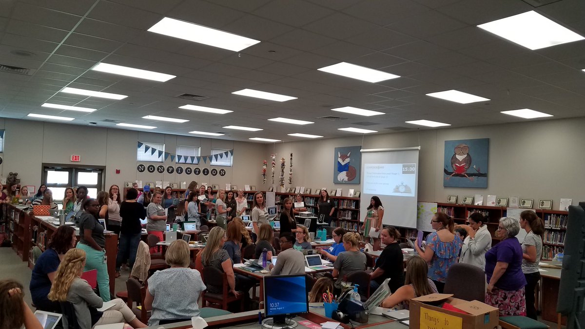 janeschenck's tweet photo. LID teachers learning and collaborating to lead! #achieveLISD https://t.co/enchBfV0bt