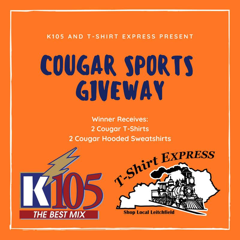 K105sports's tweet photo. CONTEST TIME, With football season beginning Friday, we want to celebrate by giving away a Cougar Sports Package thanks to T-Shirt Express. RETWEET this tweet and FOLLOW @K105sports to be entered to win and be sure to visit T-Shirt Express for your Cougar Sports apparel needs. https://t.co/qxCLjBduIr