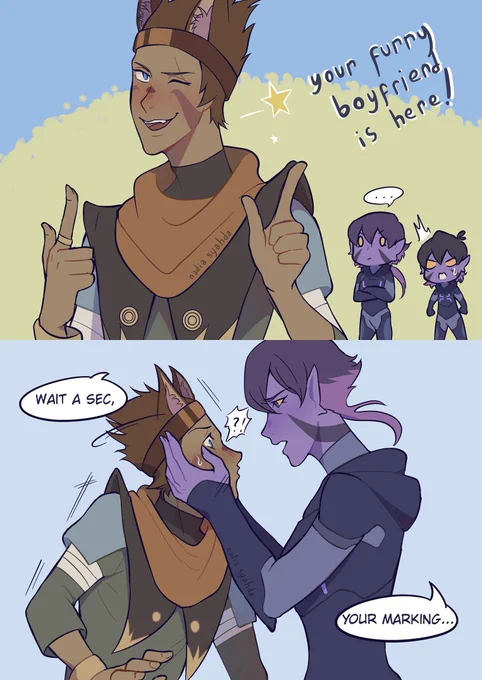 someone mentioned Lance's marking looks like Krolia's so this happened... 