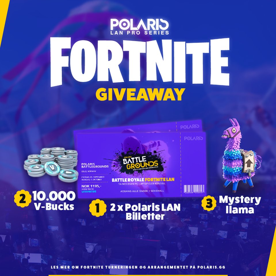giveaway for all our future fortnite visitors to spread awareness about the upcoming 80 000 nok tourney in oslo this autumn click here to participate - alle tanze in fortnite