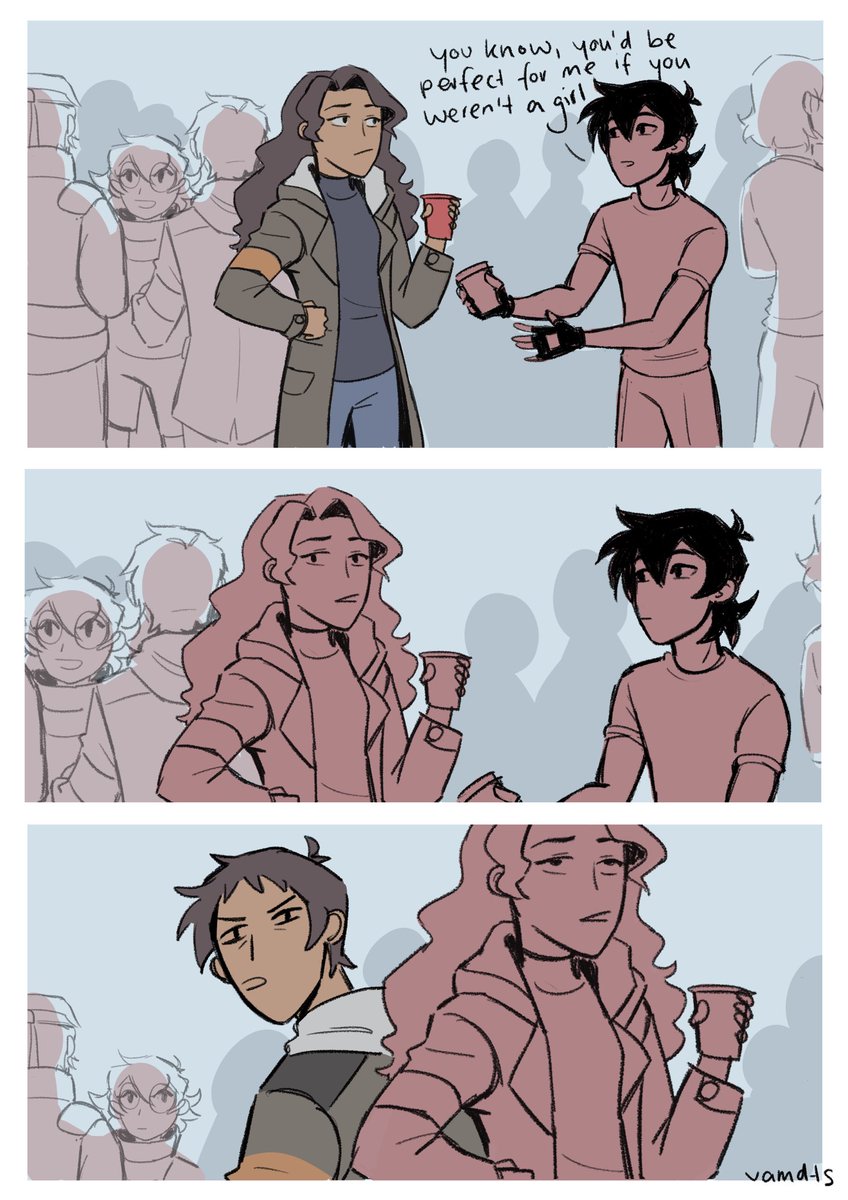 soo lance‘s other sister looks like she could be his twin huh
#voltron #klance