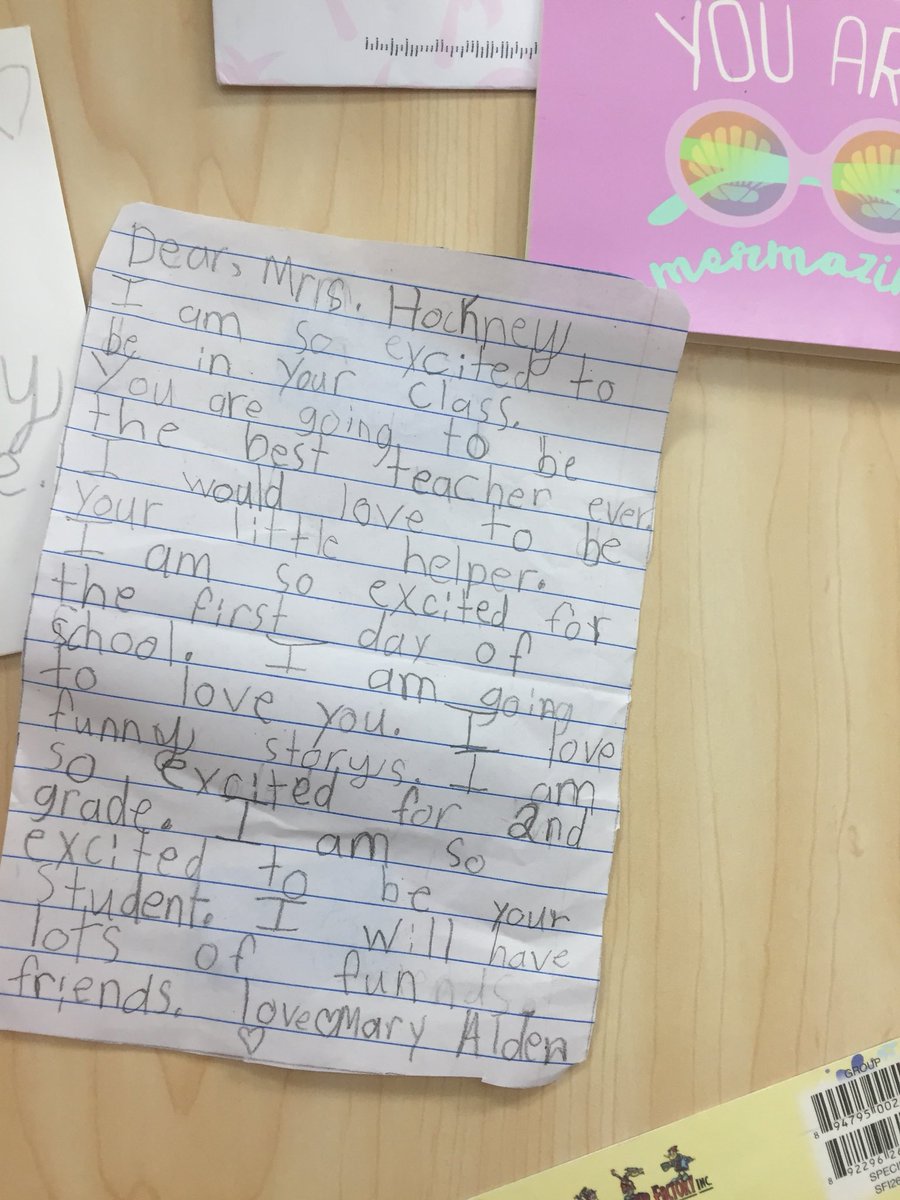 MrsHockneyMES's tweet photo. Nothing sweeter than getting letters in the mail from 2nd Graders!  Can’t wait to meet them! @FTSchools https://t.co/XsXdYS5xuk