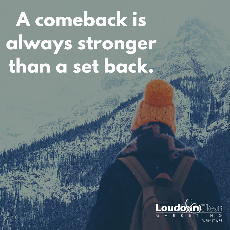 A comeback is always stronger than a set back.

#motivationalmonday #comeback #stronger #inspirational #motivational #LCMmotivation