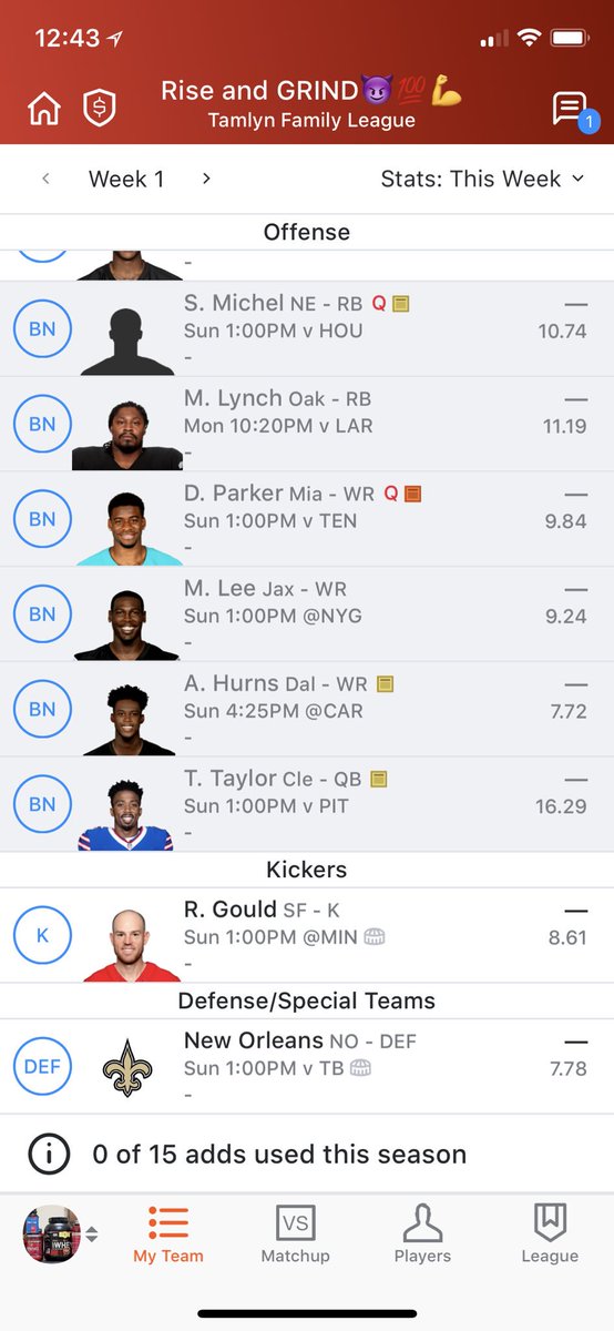 GRIDIRON_ACCESS's tweet photo. 12th pick, did the best I could. Had to go for QB early because it was a family draft and no one knew what they were doing so they picked QB’s early. https://t.co/4QTgpqWBn9