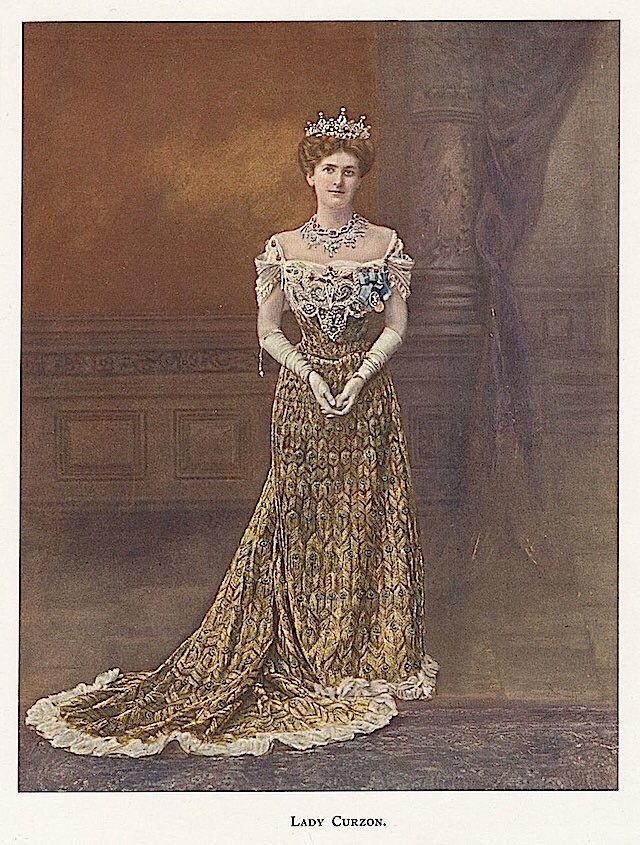 lady curzon's peacock dress