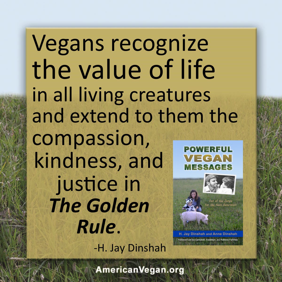 AmericanVeganS's tweet photo. Learn about Dynamic Harmlessness Day (November 2 and every day) at https://t.co/ydzf70n4rI
#dynamicharmlessnessday #motivationalmonday https://t.co/gzaJ1UYm0N