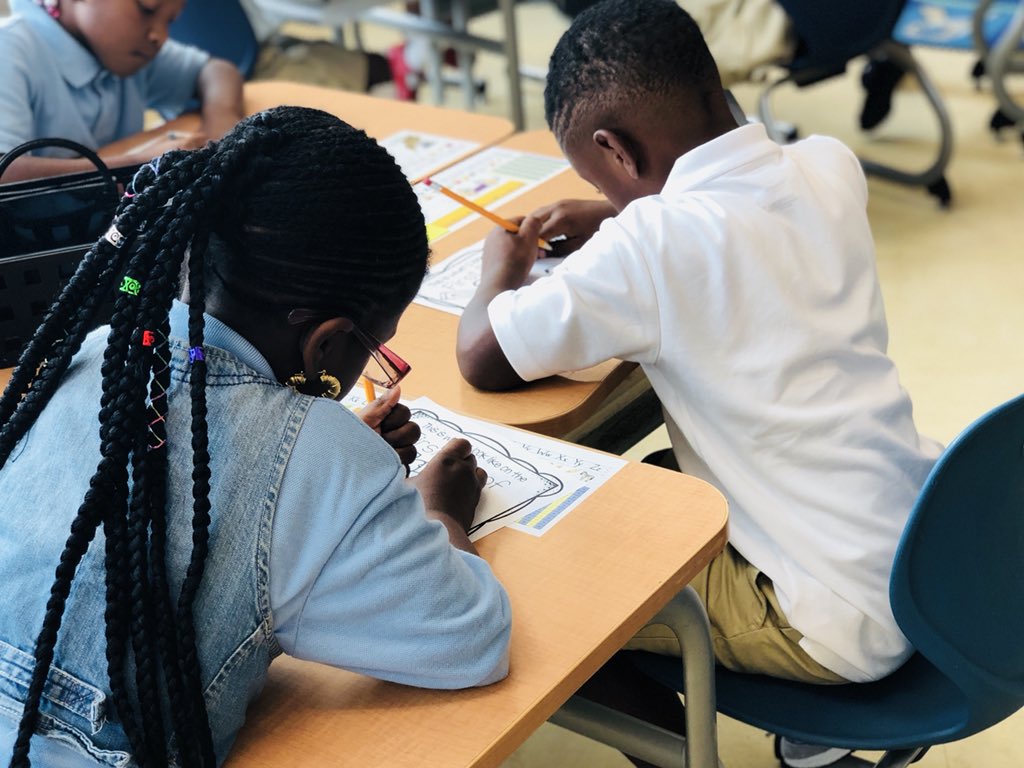 dcpublicschools's tweet photo. More than 4,000 DCPS students are learning at our 13 extended year schools today. One @HDCookeES first grader said, “I woke up before my mom today because I couldn’t wait to get ready for school!” #EveryDayCounts https://t.co/nfhNjqQISa