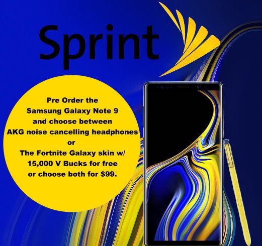 Preorder the note 9 today and get it for 20$ a month! Plus a bunch of free accessories!! Exclusively at 1980 south rainbow 89146 

#note9 #fortnite #samsung #sprint