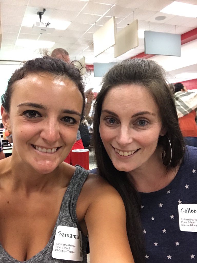 Ms_Griseto's tweet photo. Welcoming Ms. Harkin to @D100Piper #d100inspires @leahod https://t.co/B0UW6L1PhZ