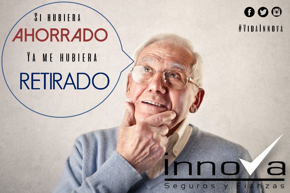 Innovaseguros's tweet photo. AHORRA para tu retiro, usando el mejor instrumento financiero: UN SEGURO DE VIDA.
#InnovaVida #VidaInnova #Guatemala #ViveSeguro #Ahorra #SeguroDeVida #Retiro #Vejez #Segurosgt https://t.co/fdUXmmJsOJ