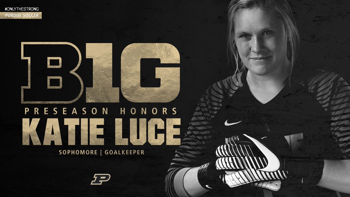PurdueSoccer's tweet photo. Congratulations to @SarahGClark7 , @katieeluce  &amp; @minimoose10 for earning #B1GSOC preseason honors! https://t.co/GPLNGPvXh3