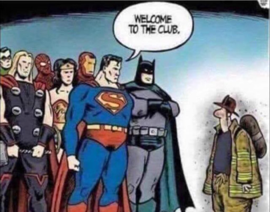 Desmond_Mary's tweet photo. So grateful for all the firefighters #HolyJimFire #PrayForCalifornia #Superheroes ❤️ https://t.co/sqORJ4NwPs