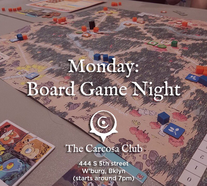 CarcosaClub's tweet photo. Monday nights are for board games at The Carcosa Club. Come down and enjoy a game tonight. Take one from our library or bring your own. This is becoming one of our most popular nights! #boardgames https://t.co/aX2hbNC1pd