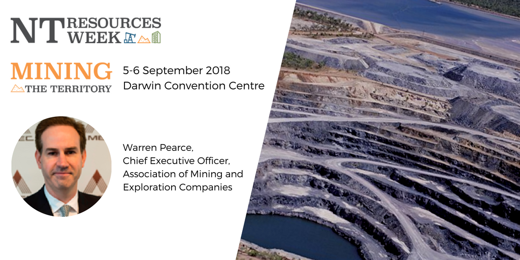 minresources's tweet photo. Hear Warren Pearce, CEO, Association of Mining and Exploration Companies @amec_org at the upcoming #MiningNT Conference - from #NTRW https://t.co/JsCeKqz3bn https://t.co/eiALBQgJCD