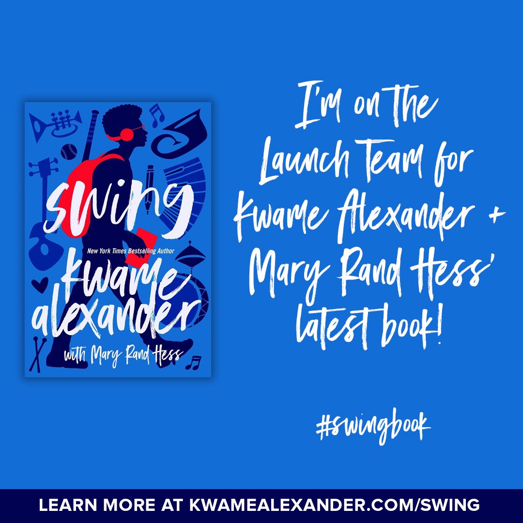 jvincentwrites's tweet image. Woo hoo! I’m so excited to be part of the #swingbook launch team. Can’t wait to celebrate with @kwamealexander and @MaryRandHess!
