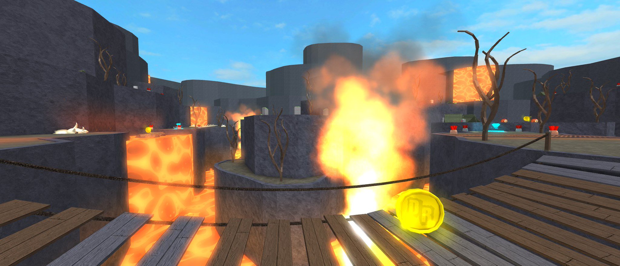 Team Deathrun On Twitter Jurassic Volcano Receives An Upgrade In The Upcoming Deathrun Update As Well What Are You Most Excited About Roblox Deathrun Https T Co J9spup6gpk - electricity outpost a deathrun map roblox