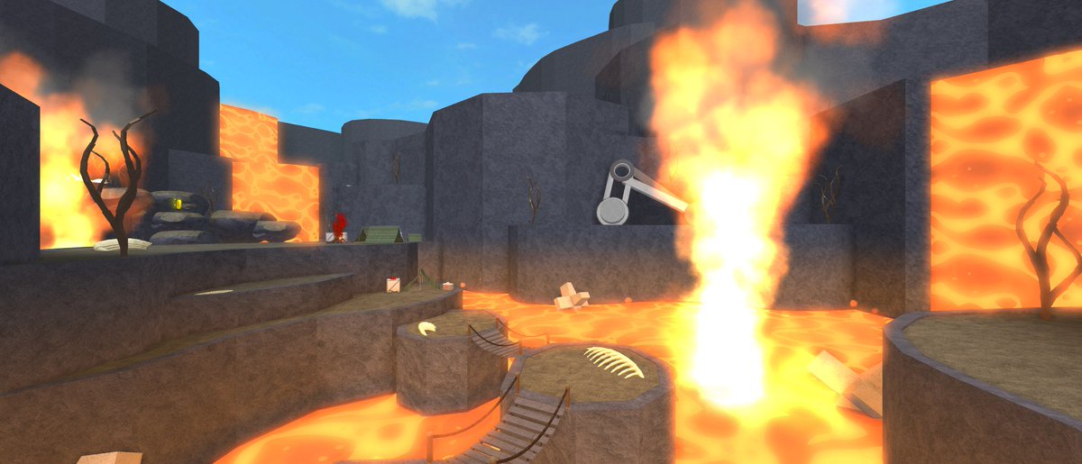 Team Deathrun On Twitter Jurassic Volcano Receives An Upgrade In - roblox deathrun roblox hand